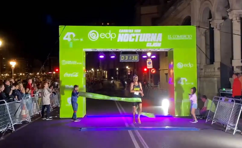 Vídeo: Carrera nocturna EdP de Gijón